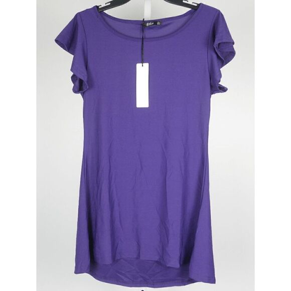 Women's Purple Short Sleeve Top S - Picture 2 of 8